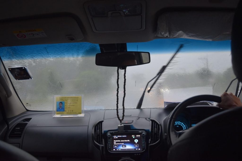 Rainy drive from Khao Sok to Ao Nang
