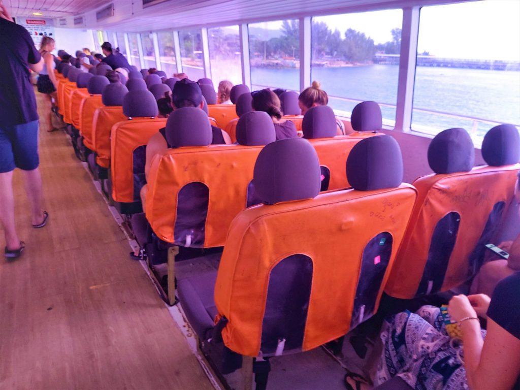 Upper deck, ferry to Ao Nang from Koh Phangan