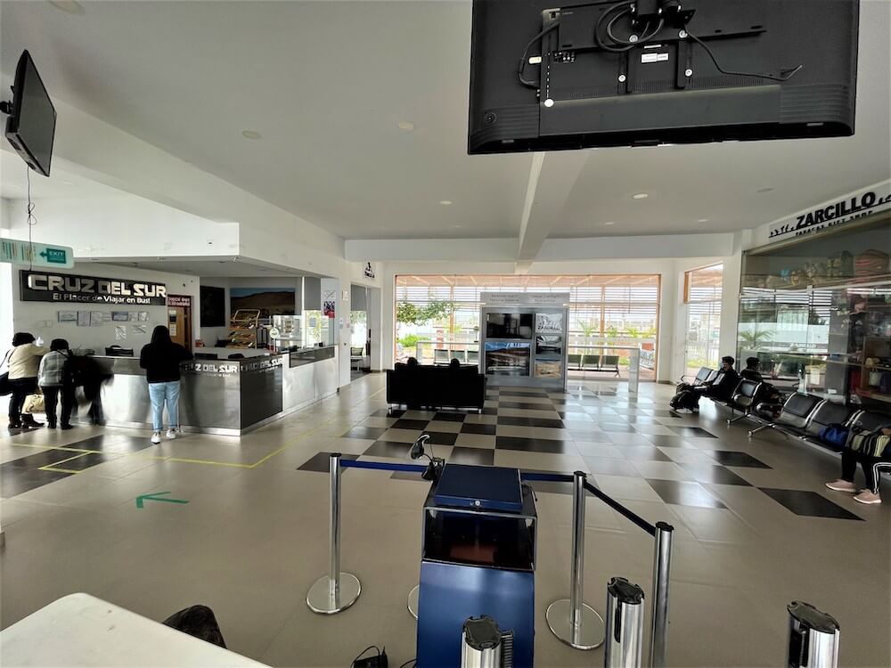 Bus station in Paracas