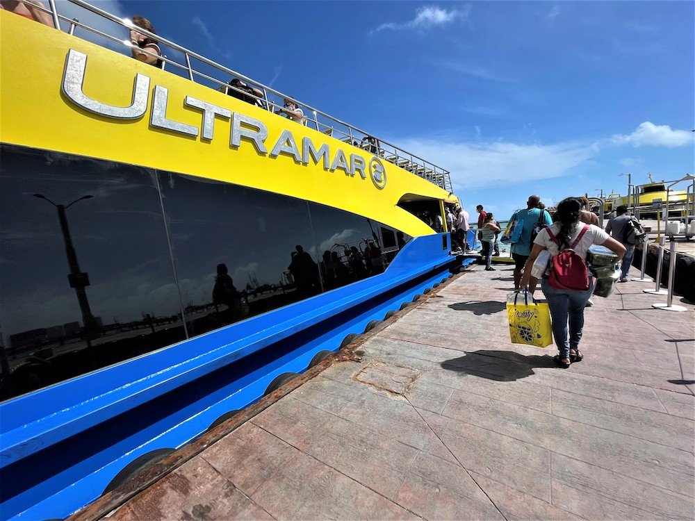 Ultramar ferry port, Cancun to Isla Mujeres
