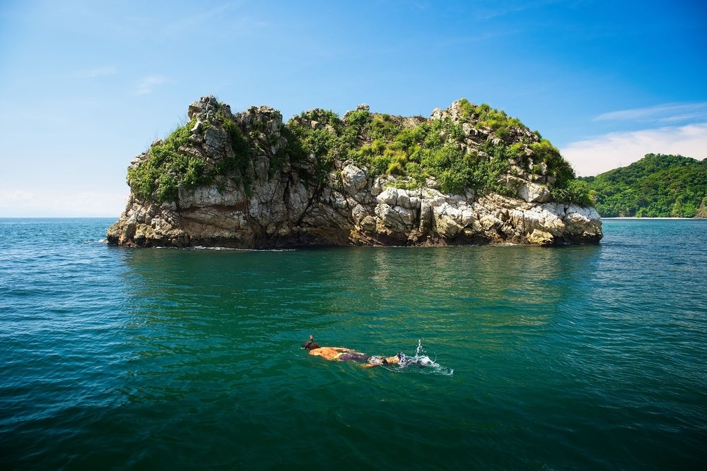 snorkelers on Costa Rica