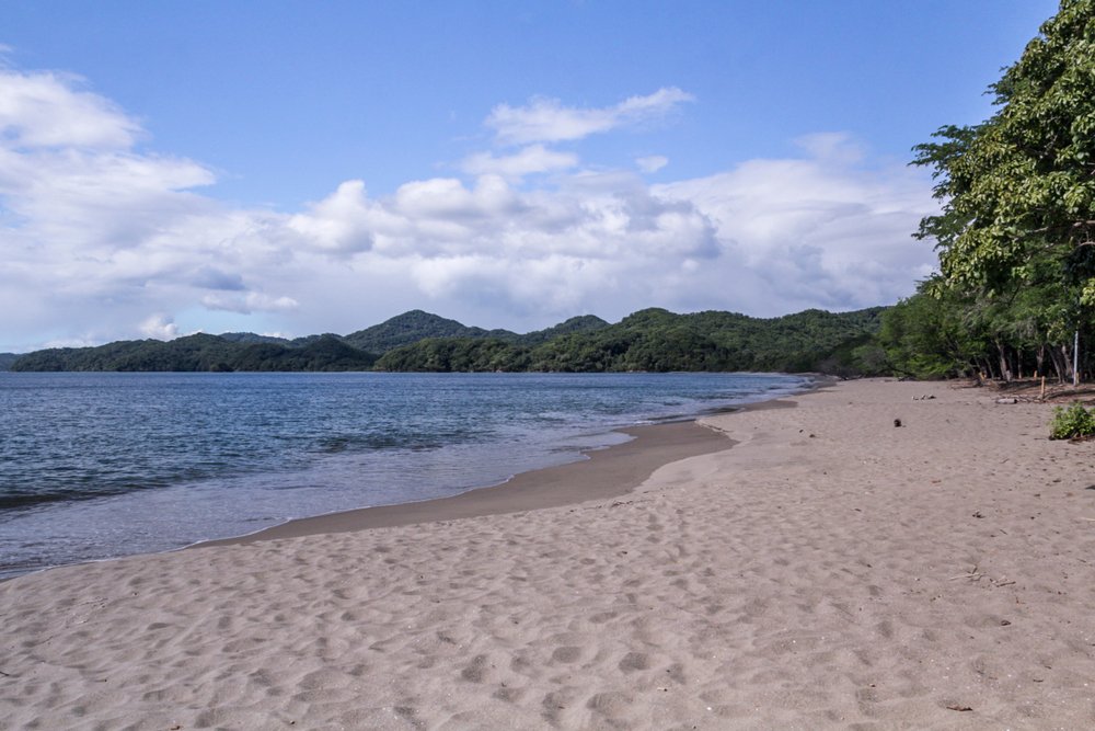 pale sand beach in Junquillal Costa Rica