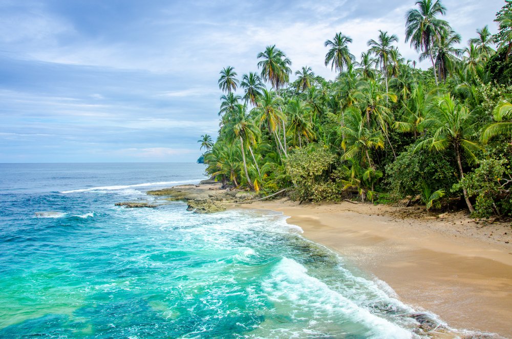 Manzanillo beach in Limon, Costa Rica