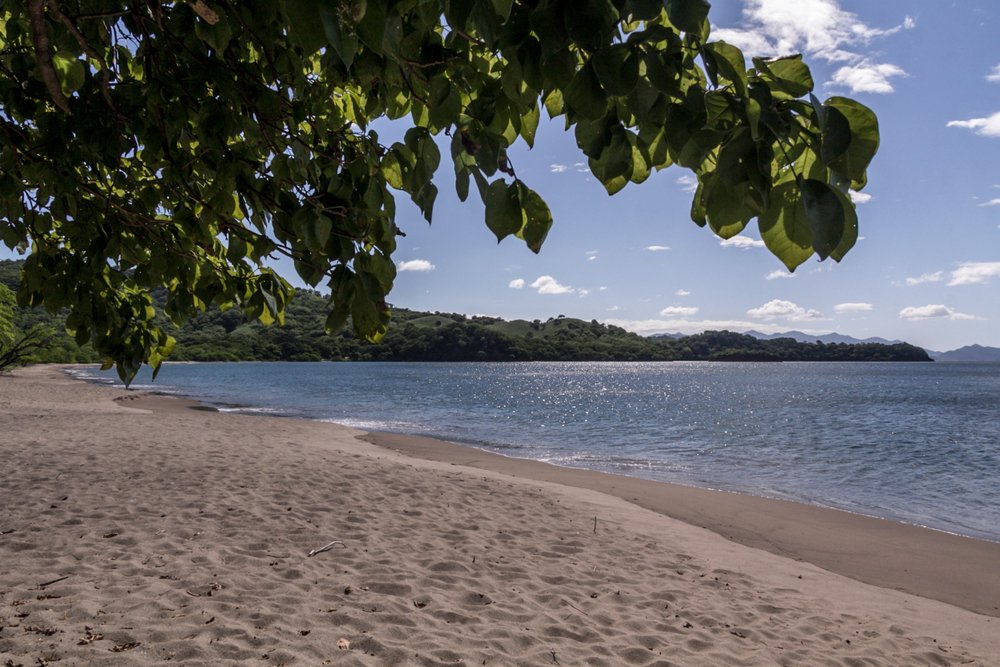 tan sandy beach Costa Rica