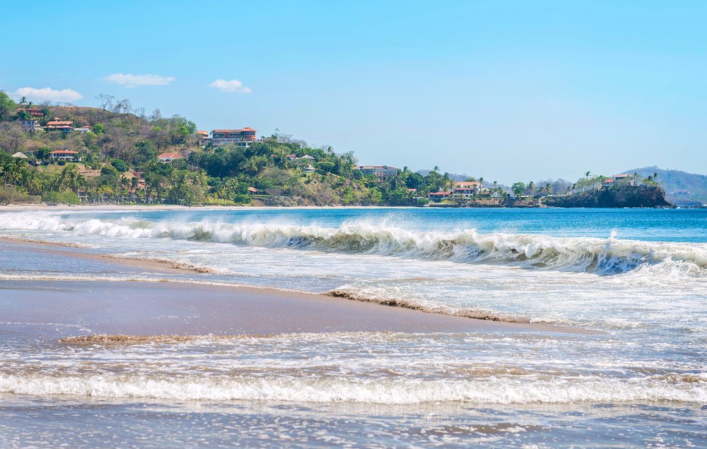 Pink sand Playa Flamingo in Costa Rica
