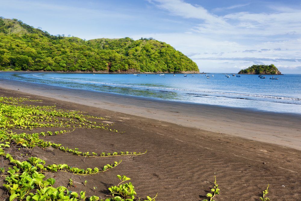 empty beach near Playa Ocotal, Costa Rica