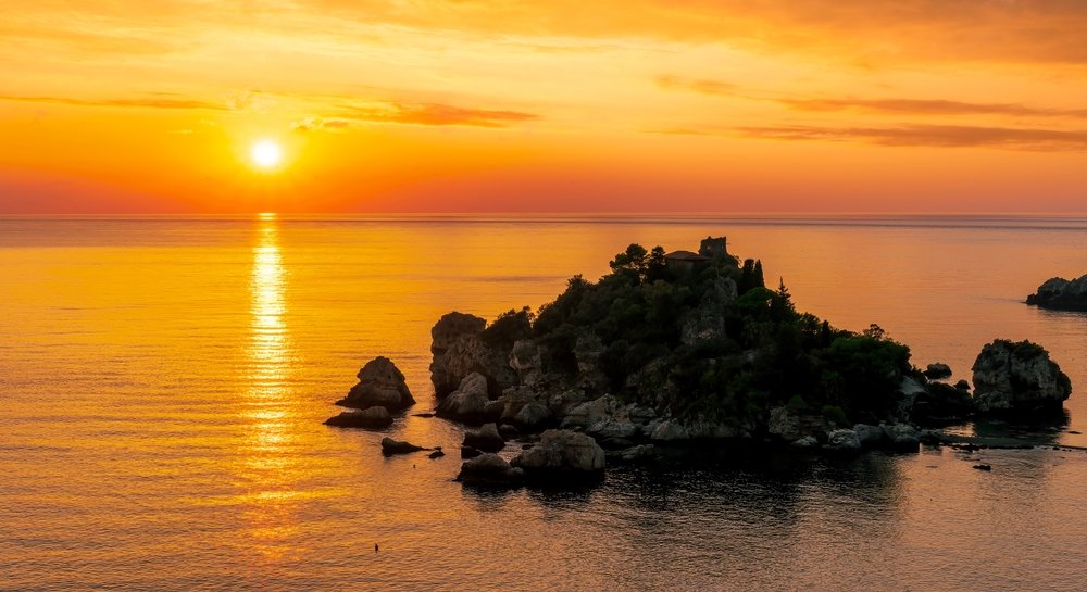 orange sunset in Playa Ocotal, Costa Rica