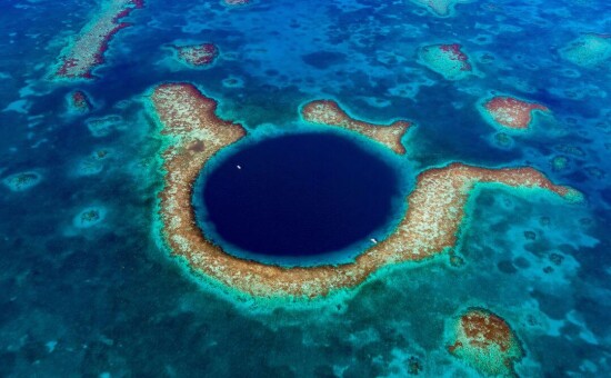 Aerial view of Belize