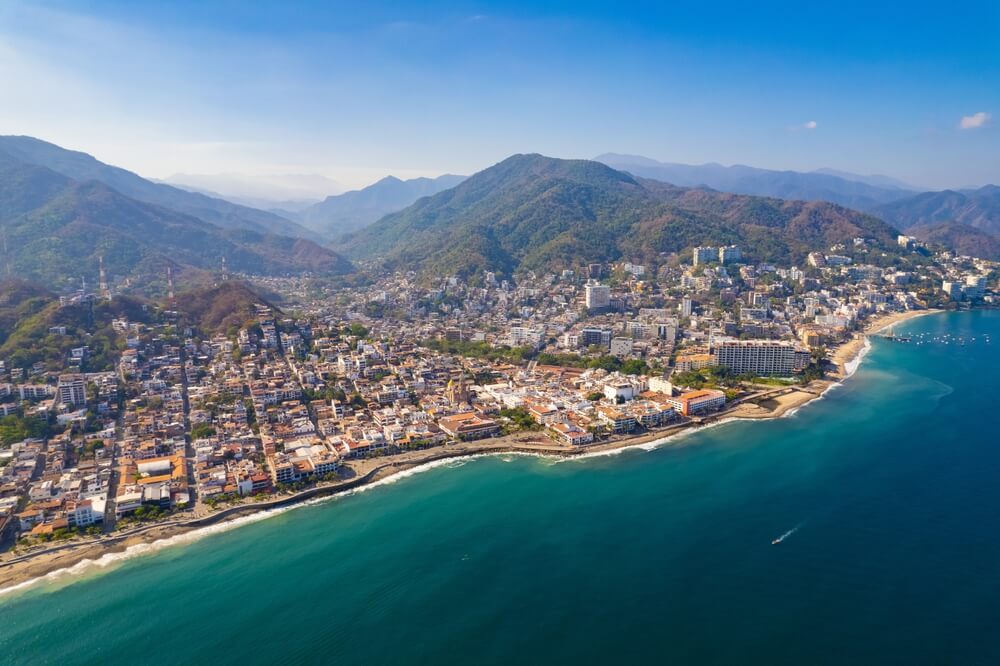 azure ocean and coastal view of Jalisco